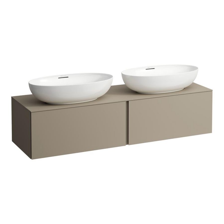 Onderbouwkast 1600X500 2 laden cutout L+R Pearl Beige