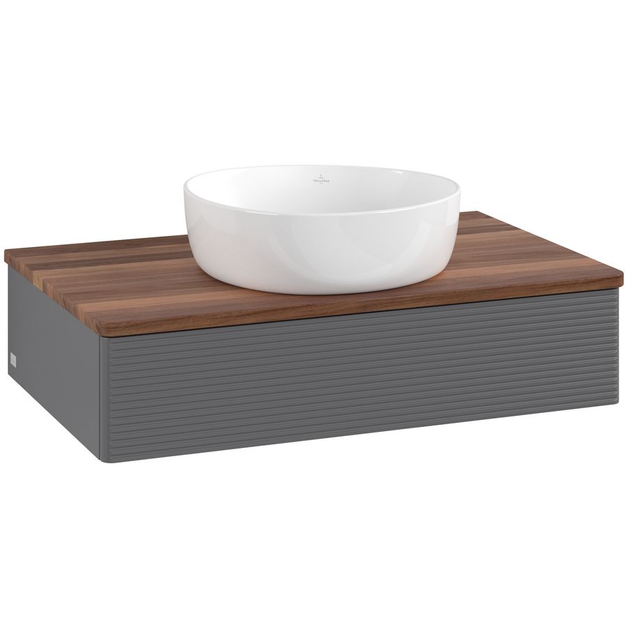 Wastafelonderkast Antao 800x190x500mm Antr. Matt Lacquer K08112GK