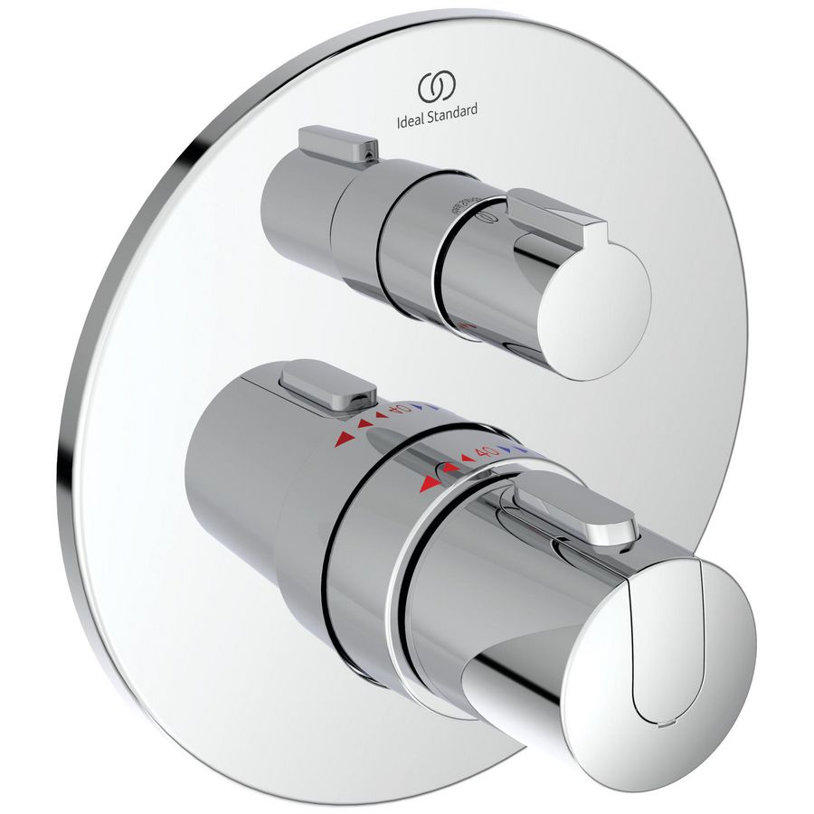 Afbouwdeel t100 inb.therm. met stopkraan chroom A5813AA