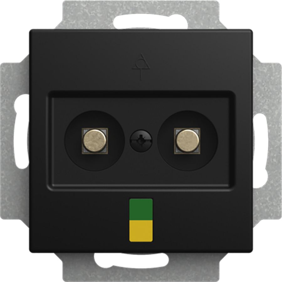 aardingscontactdoos cpl 2v inb SI-B-matzwart (2095 UC-915)