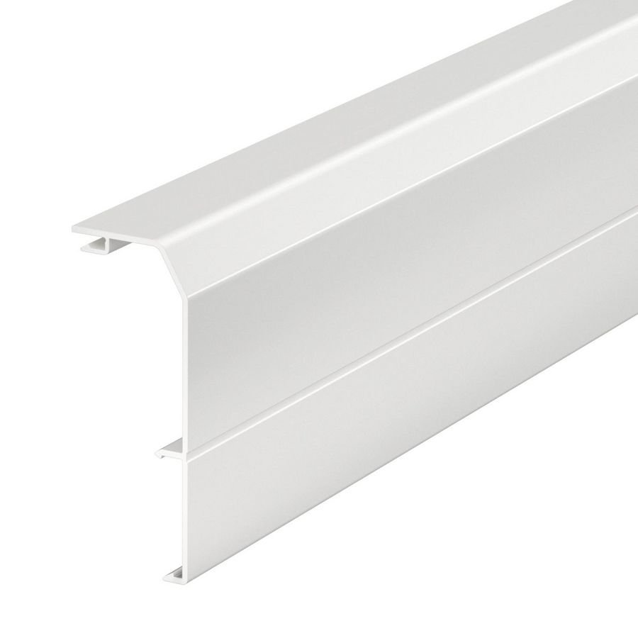 Lengte a 2m. DekselUDUO sokkel 40x105 9010 puur wit