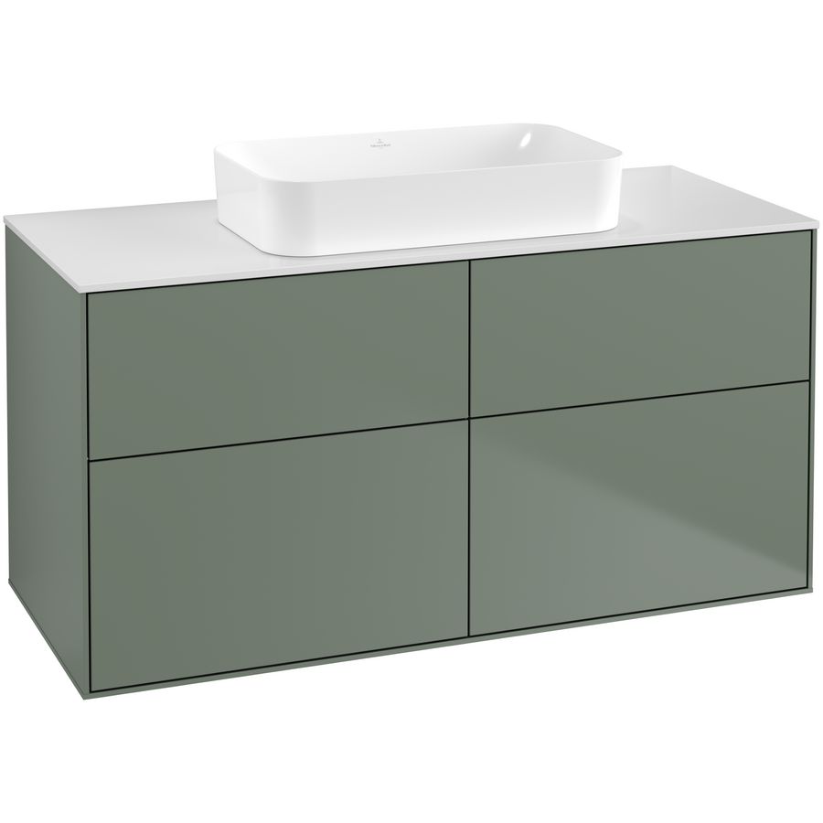 Wastafelonderkast Finion 1200x603x501mm Olive Matt Lacquer F67100GM