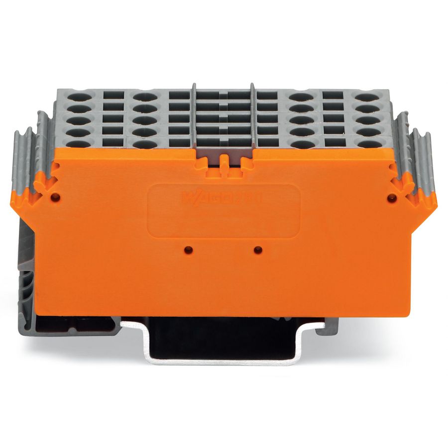 Basisklemmenblok 10-polig met 4-draads klemmen grijs 280-765