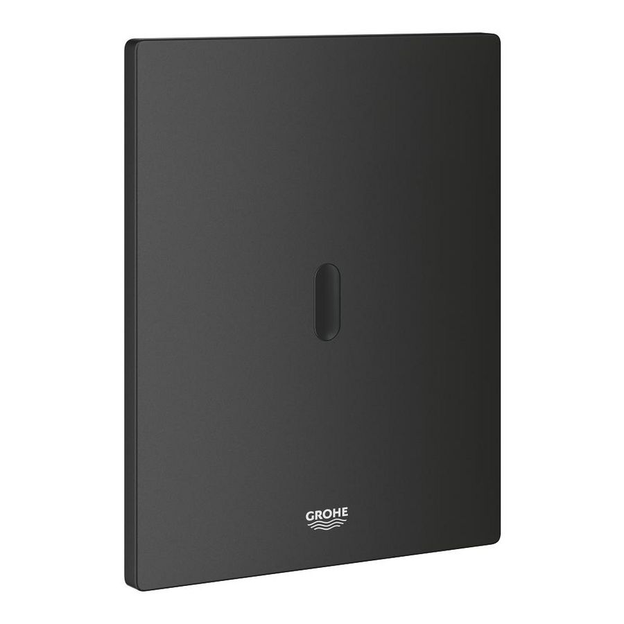 Tectron bau e wc bedieningspaneel (batterij) mat zwart (prof)