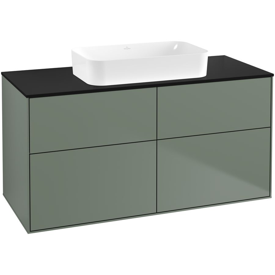 Wastafelonderkast Finion 1200x603x501mm Olive Matt Lacquer F67200GM