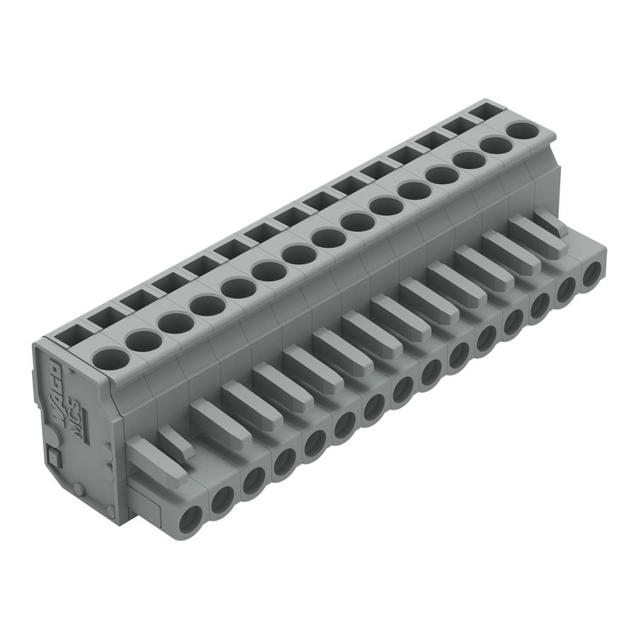 1-draads FE steker HA 2,5mm² grijs 232-215/026-000 VVE=25