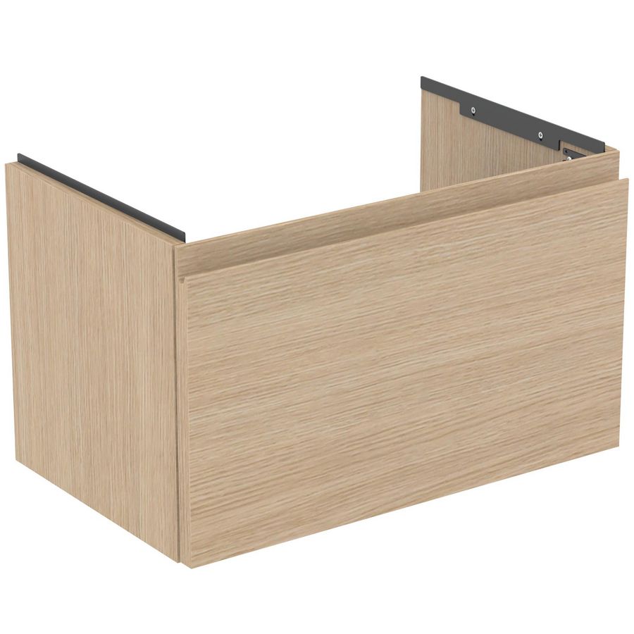 Wastafelmeubel 600x375x370mm white oak 1 lade Finesse