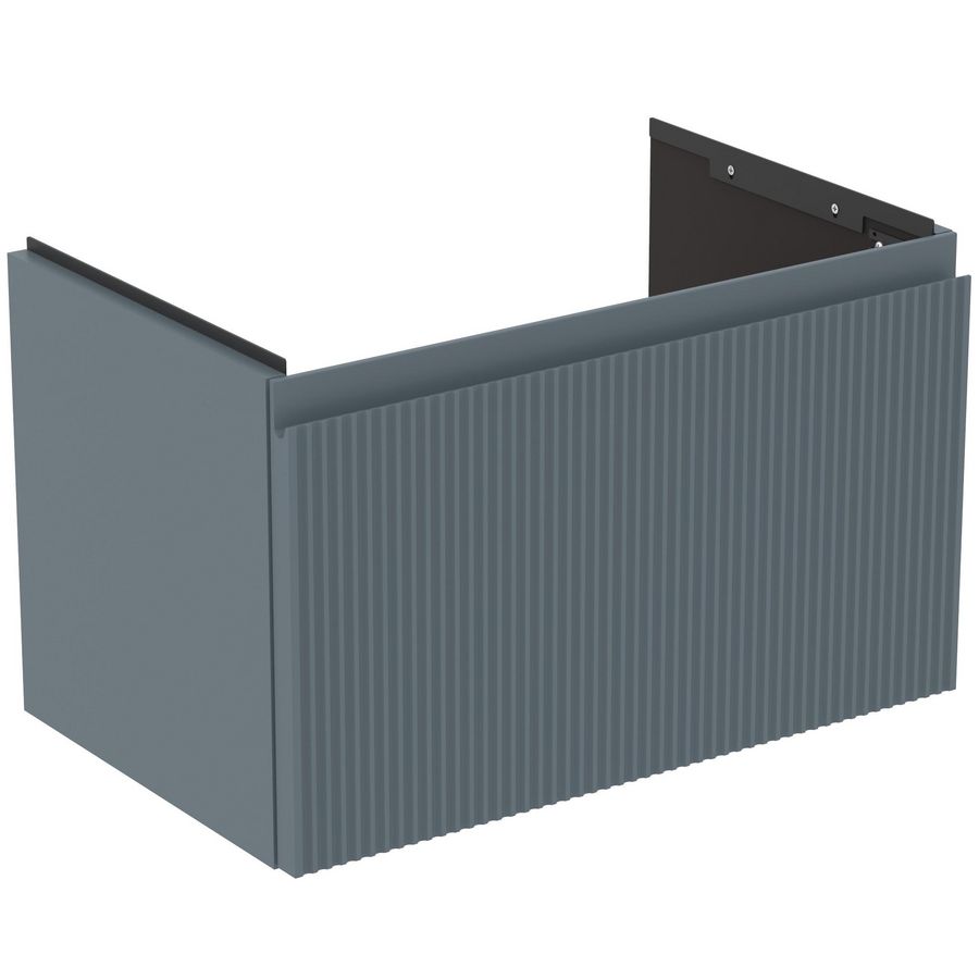 Wastafelmeubel 600x375x370mm matt ash blue 1 lade Finesse