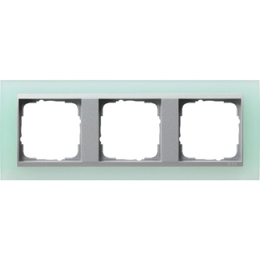 afdekraam 3-v overgangsafdekplaatkl.alum. Gira Event Opaque mint