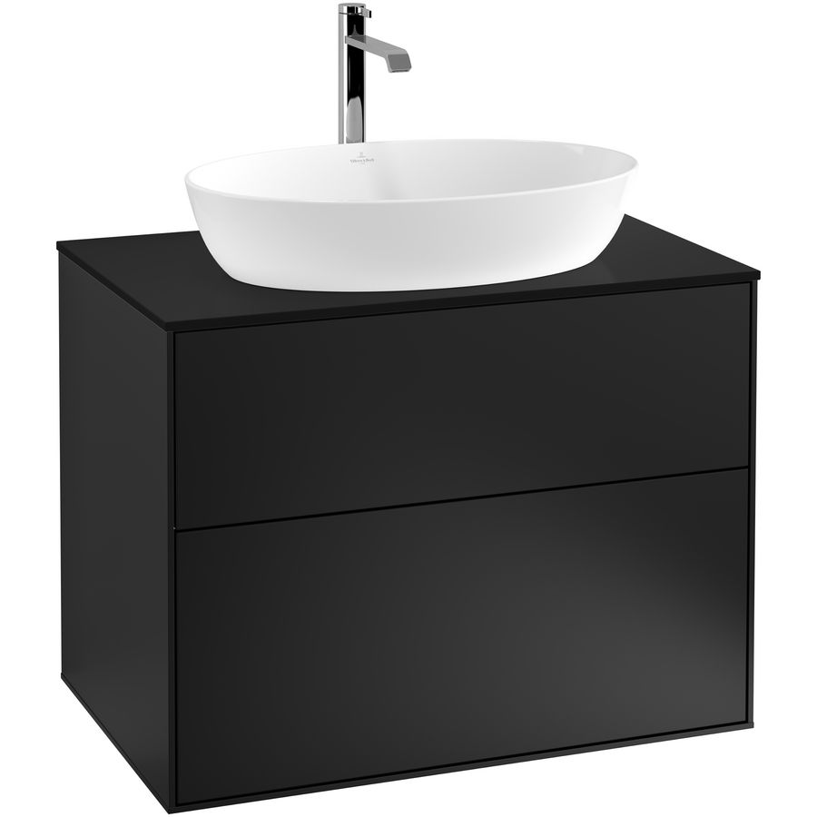 Wastafelonderkast Finion 800x603x501mm Black Matt Lacquer G75200PD