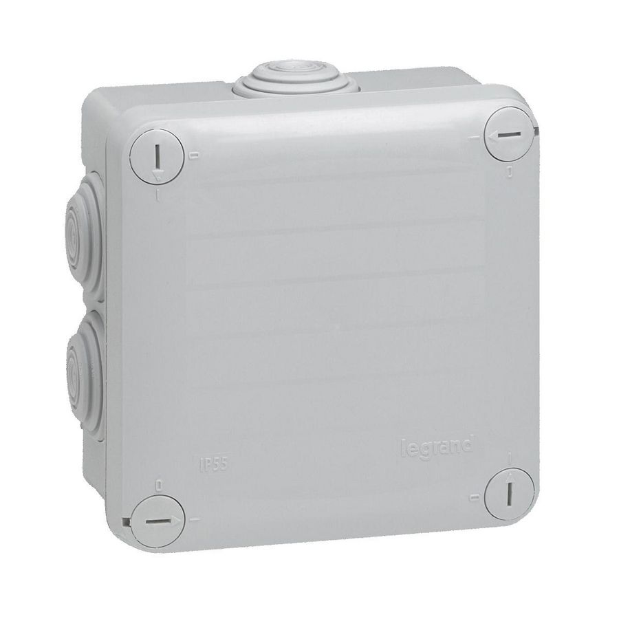 Lasdoos105x105x55 7 tules grijs Plexo VVE=5