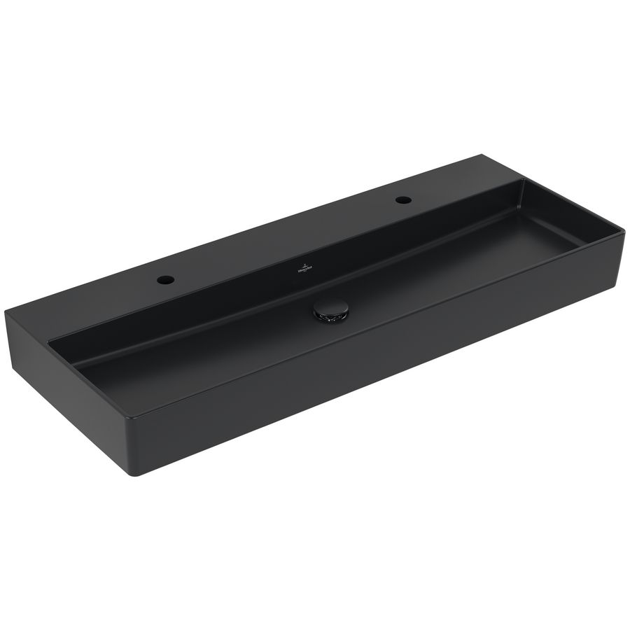 Wastafel Memento 2.0 1200x470mm Pure Black CeramicPlus  4A22C1R7