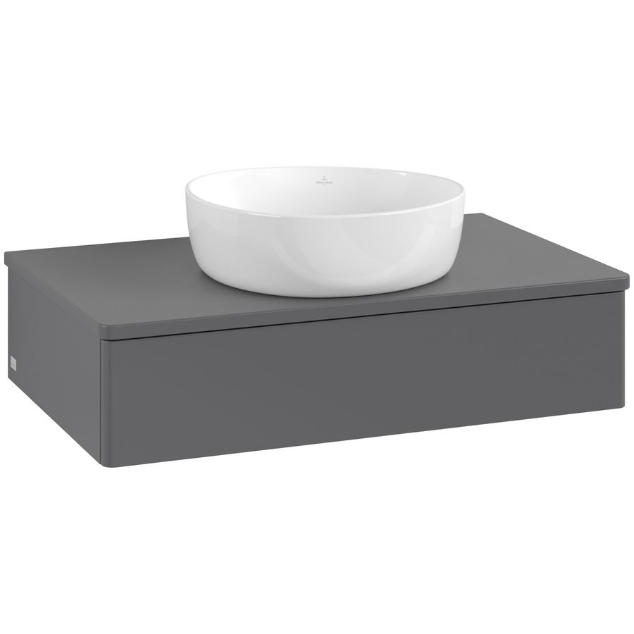 Wastafelonderkast Antao 800x190x500mm Antr. Matt Lacquer L08050GK