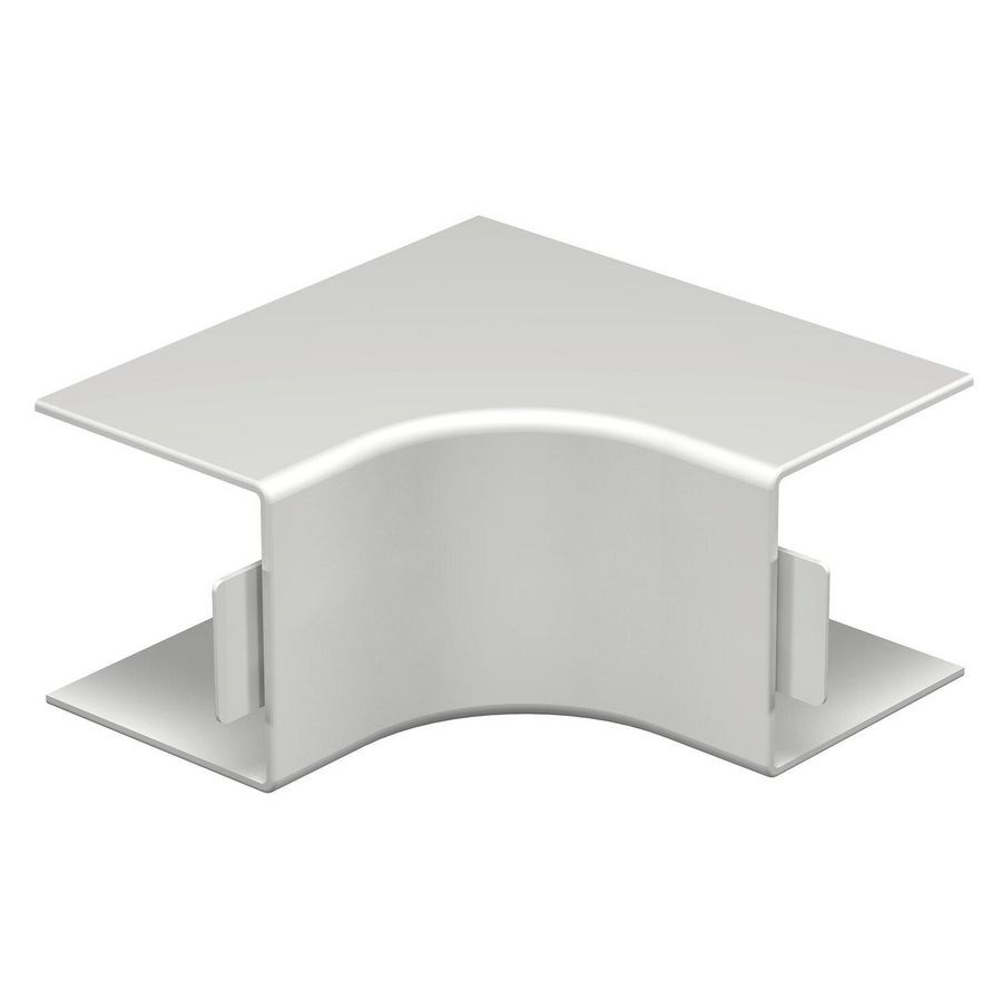 Binnenhoek 60x60mm polyvinylchlorid lichtgrijs VVE=2