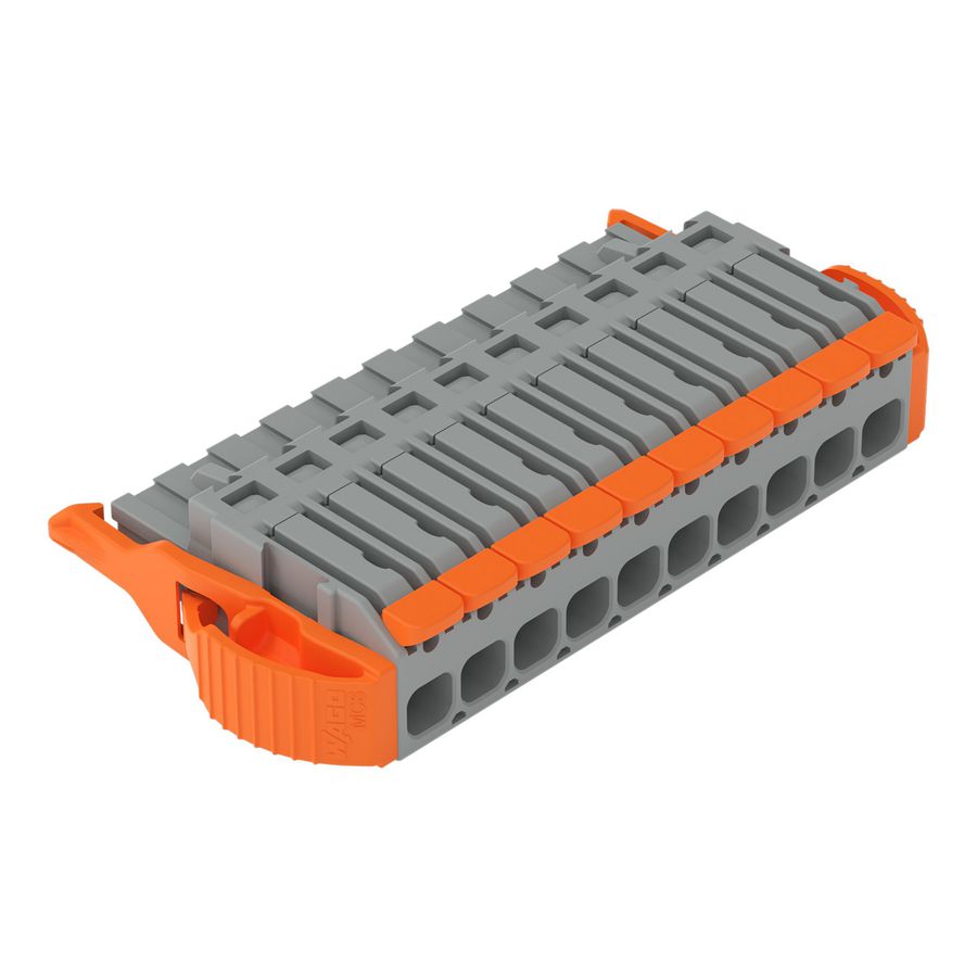 1-draads female steker Hendel Push-in CAGE CLAMP grij VVE=50