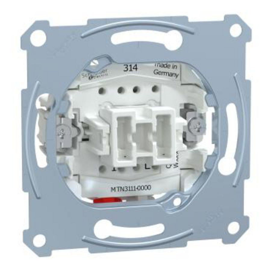 Sokkel 1-polig 1-wegs 10A 250V AC Merten