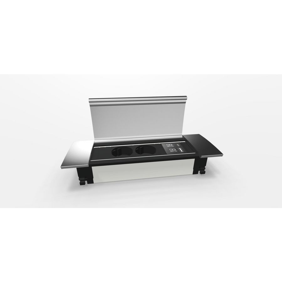 POWER FRAME 2x 230V RA 1x USB A/C chrgr 0,2m GST o.g. cover
