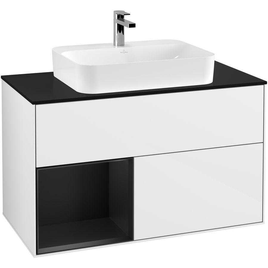 Wastafelonderkast Finion 1000x603x501mm G.White.L G362PDGF