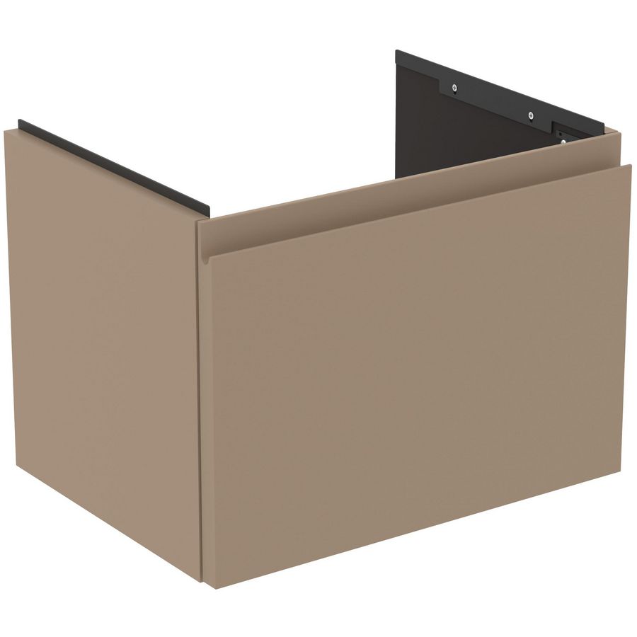 Wastafelmeubel 500x375x370mm mat greige 1 lade Finesse