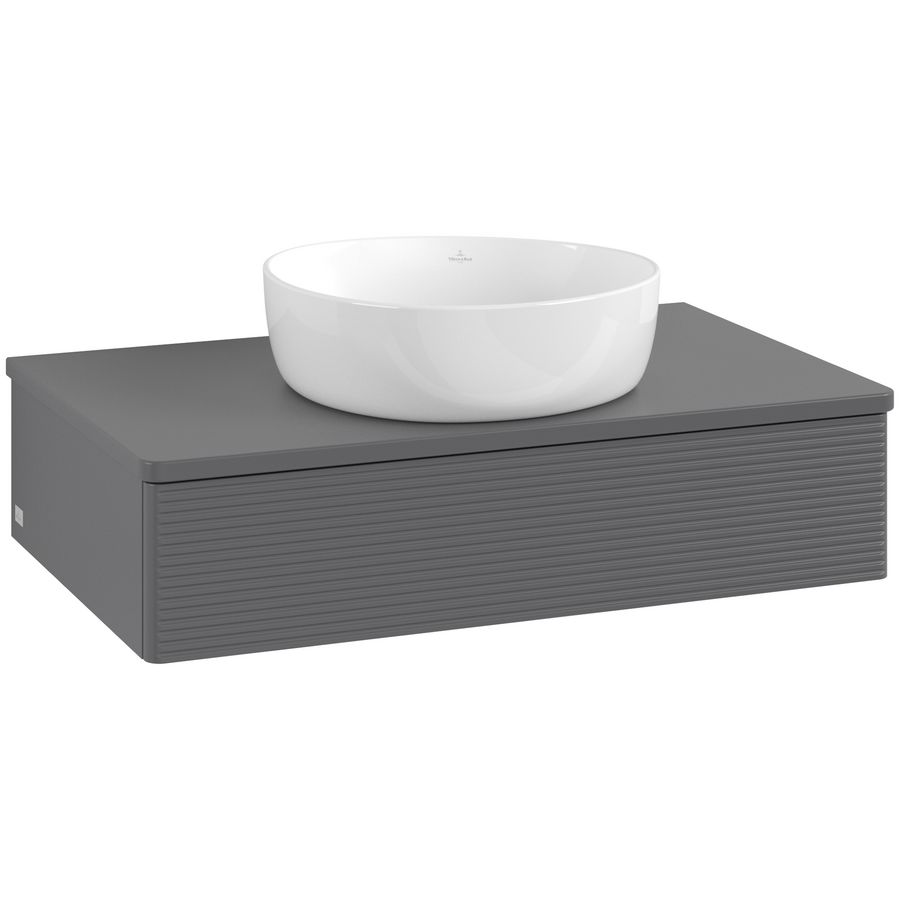 Wastafelonderkast Antao 800x190x500mm Antr. Matt Lacquer L08110GK