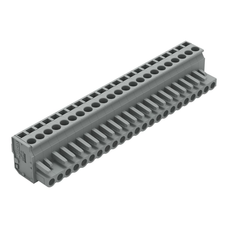 1-draads FE steker HA 2,5mm² grijs 232-223/026-000 VVE=10