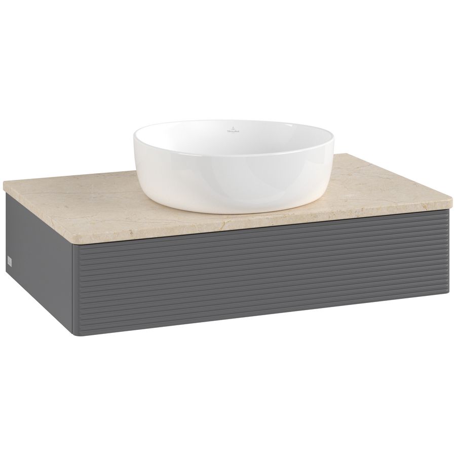Wastafelonderkast Antao 800x190x500mm Antr. Matt Lacquer L08113GK