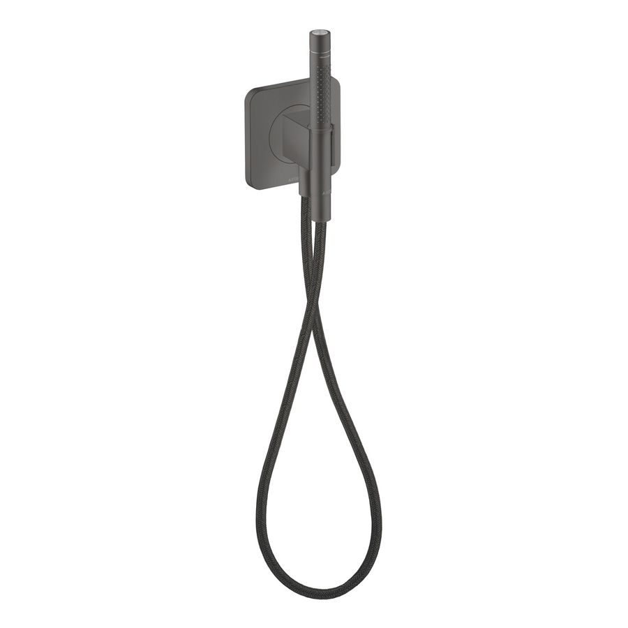 Porter unit 120/120 staafdouche 2 straalsoorten en tex. slang brushed black chrome Citterio-C