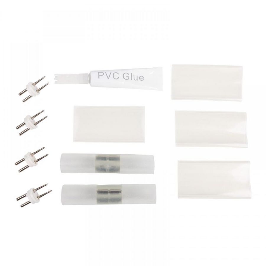 Splice connector tbv lichtslang 13mm met lijmtr. 2st