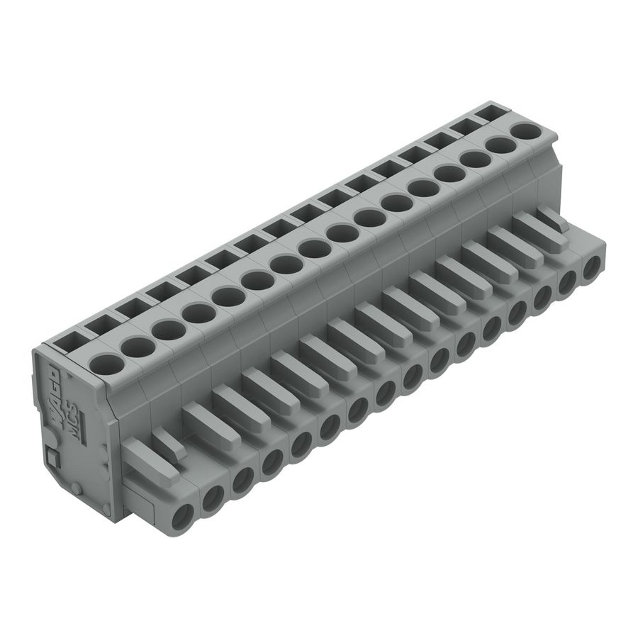 1-draads FE steker HA 2,5mm² grijs 232-216/026-000 VVE=25
