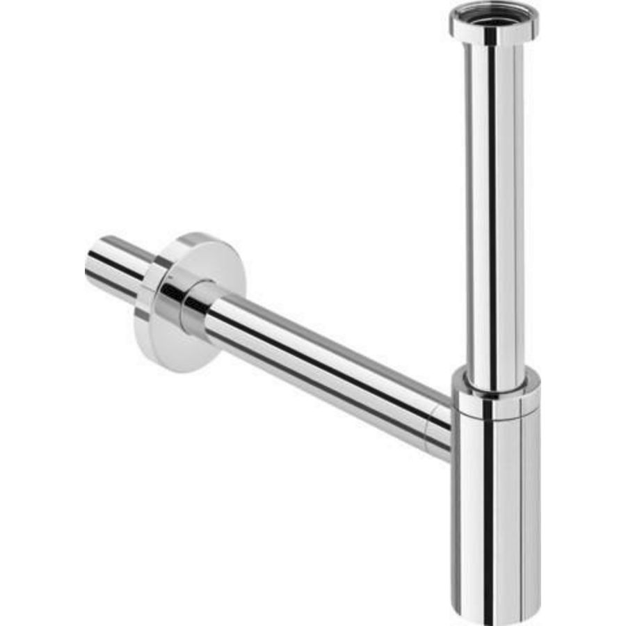 Eleganta bekersifon 1.1/4" incl. muurbuis+rozet chroom