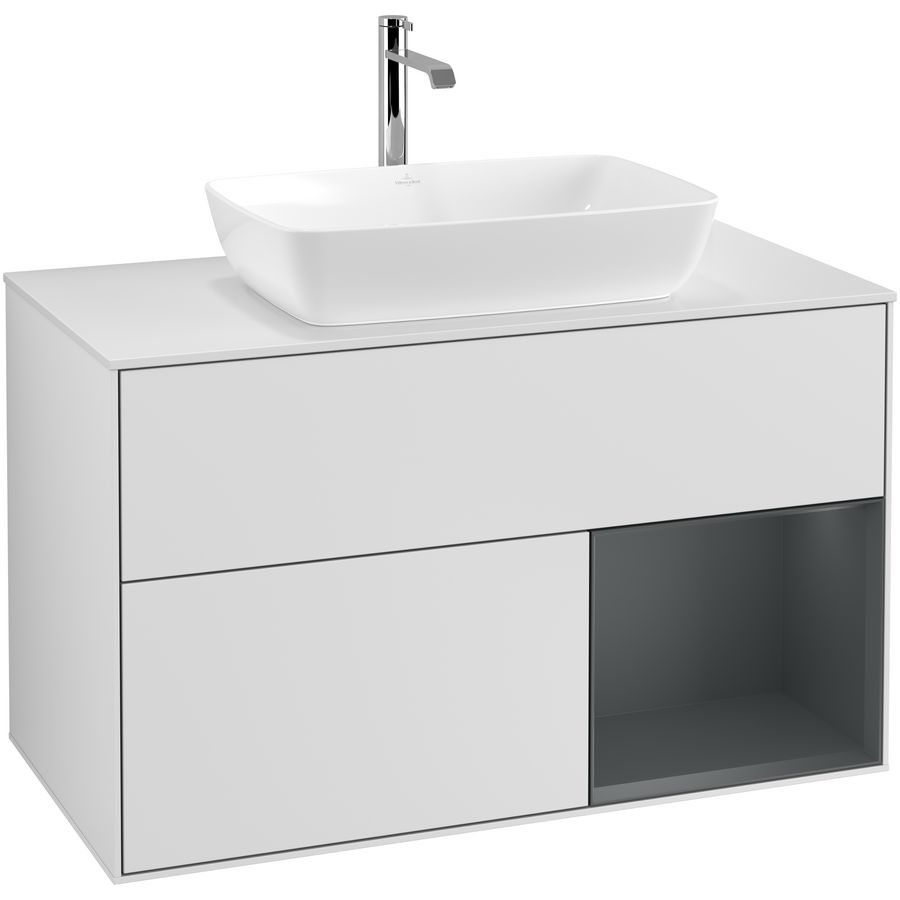 Wastafelonderkast Finion 1000x603x501mm White Matt Lacquer G781HGMT