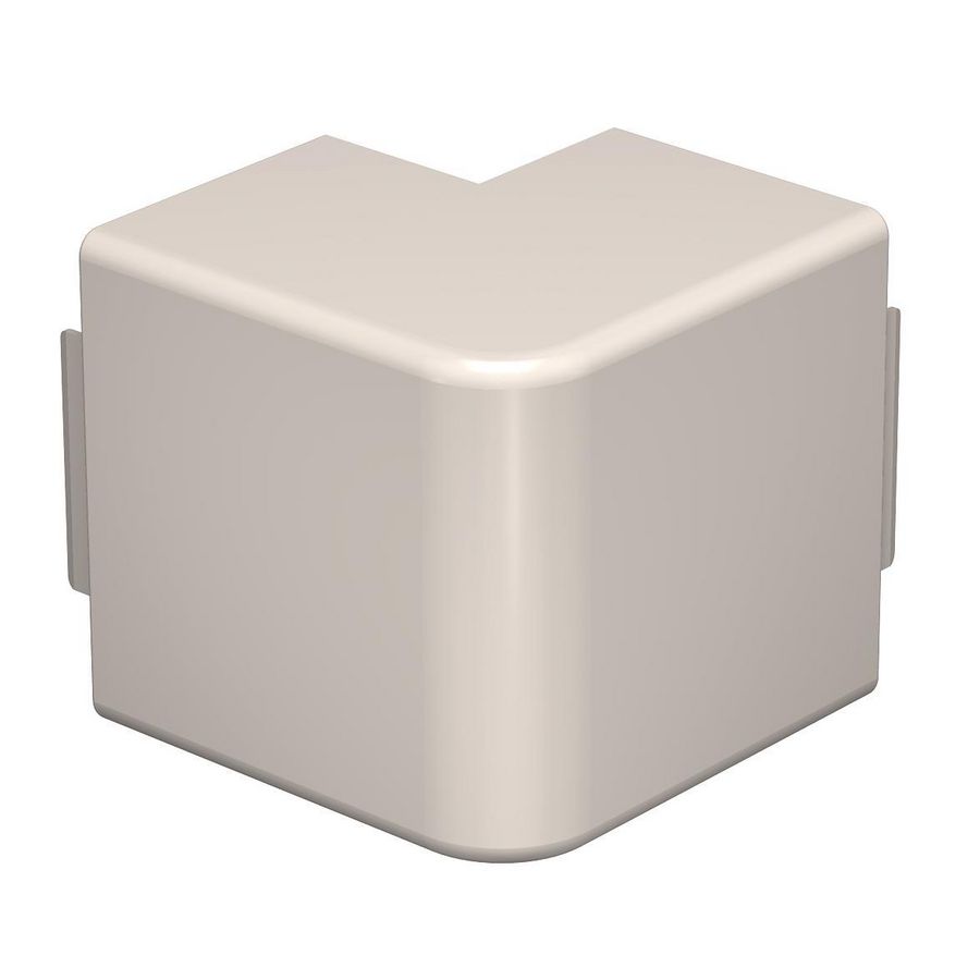 Buitenhoek 60x90mm polyvinylchlorid creme wit 9001 VVE=2