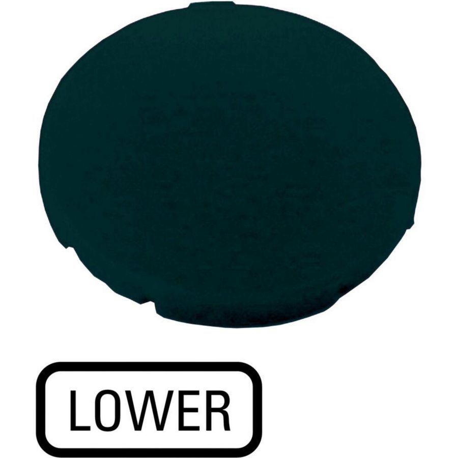 Indicatieplaatje vlak zwart "lower"