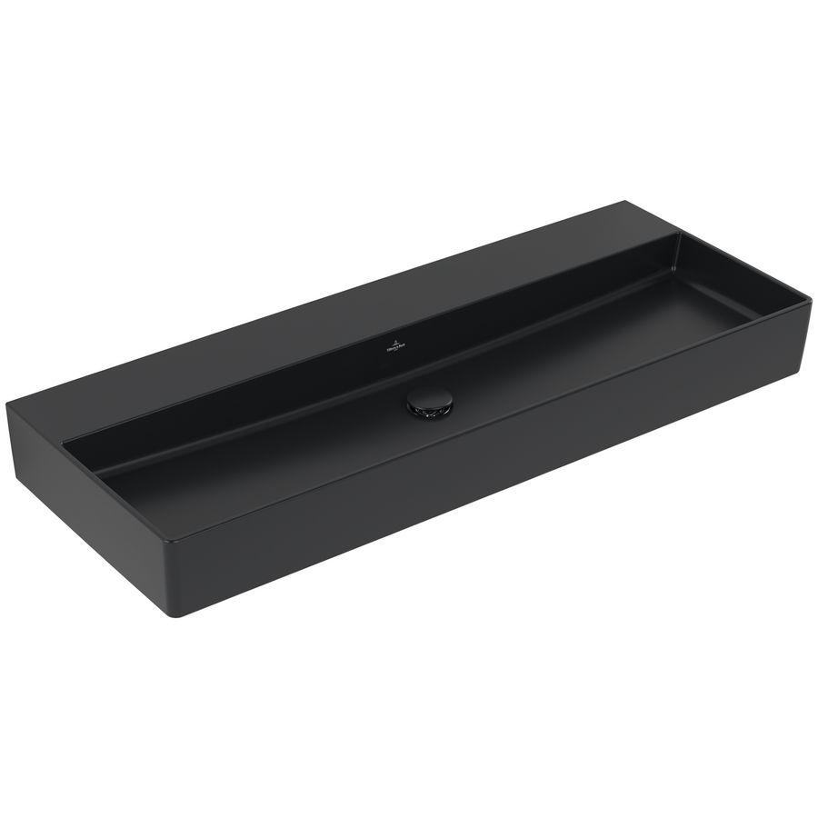 Wastafel Memento 2.0 1200x470mm Pure Black CeramicPlus  4A22CFR7