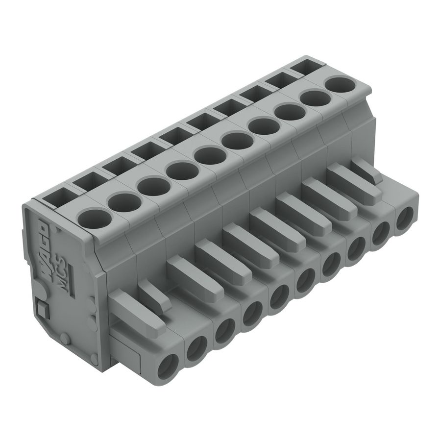 1-draads FE steker HA 2,5mm² grijs 232-210/026-000 VVE=50