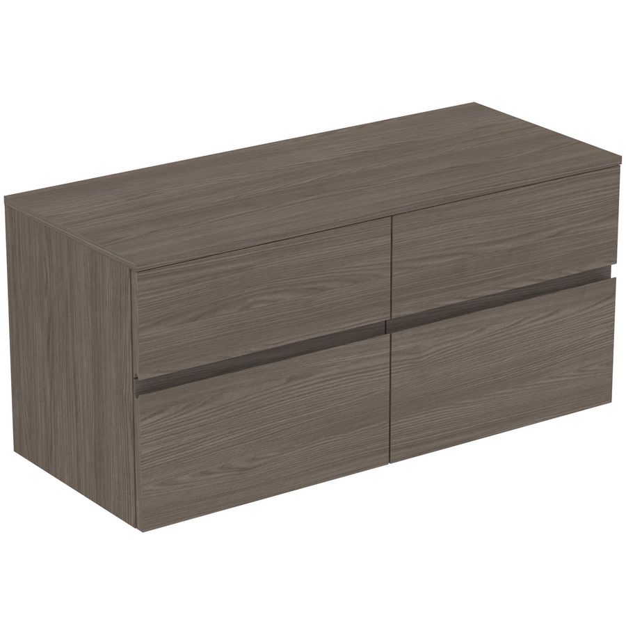 Wastafelmeubel 1202x505x558mm dark elm 4 laden Finesse