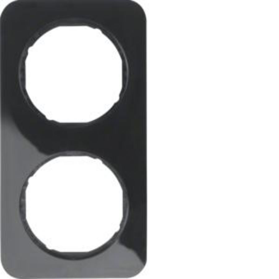 Afdekraam 2-v berker R.1 zwart glans