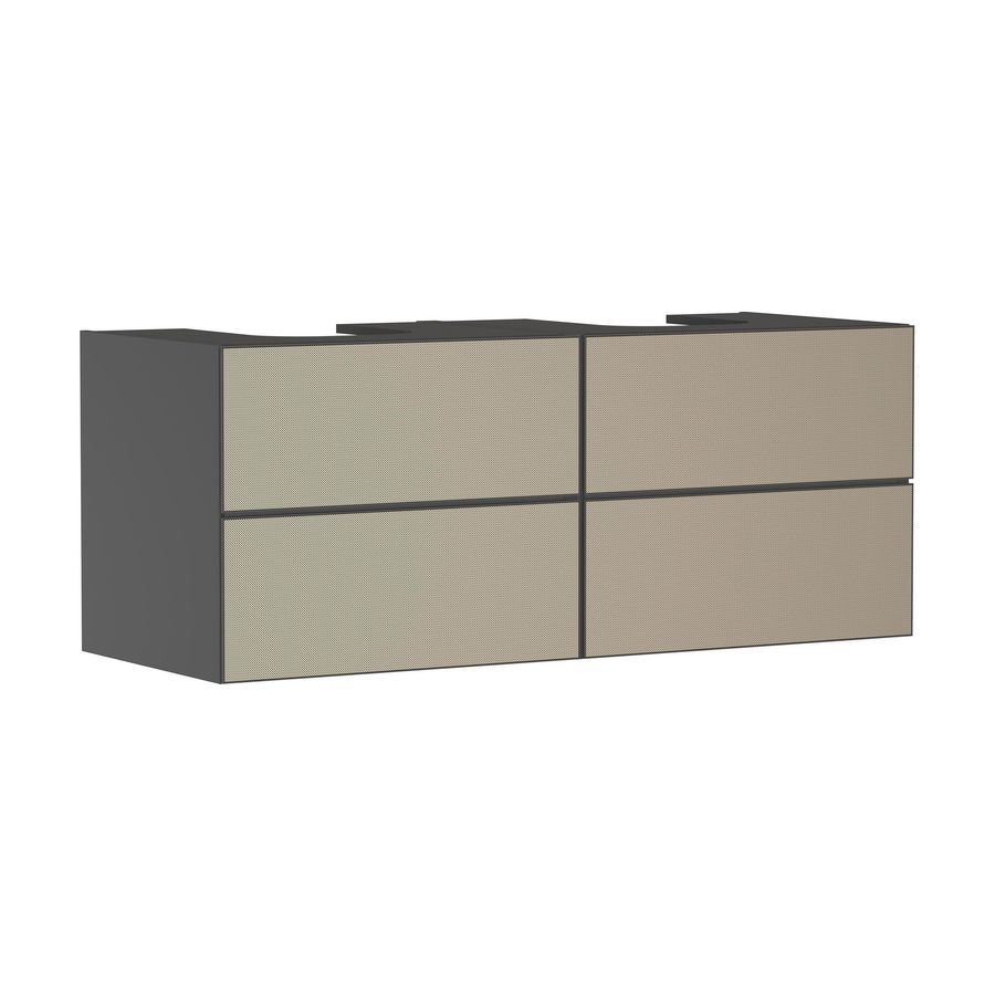 Onderkast Slate Matt Grey / front patterned bronze 1370x550mm 4x la voor consoles Xevolos E 54198390