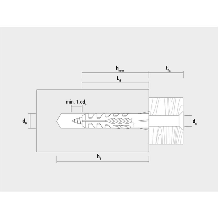 Plug nylon 10mm VVE=50