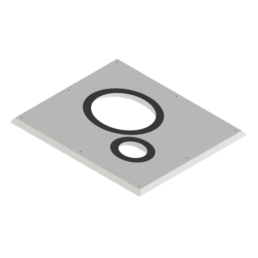 Mini-Delta dakbeschotplaat type O 30°-39° luchtdicht zonder riool