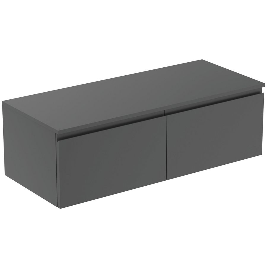 Wastafelmeubel 1202x505x378mm matt anthracite 2 laden Finesse
