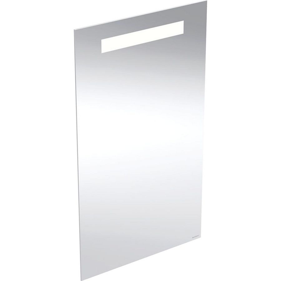 OPTION BASIC SQUARE spiegel 400x700mm (bxh) aluminium incl. led-verlichting boven