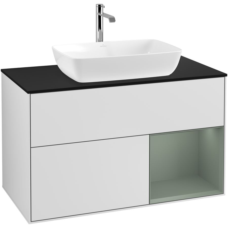 Wastafelonderkast Finion 1000x603x501mm White Matt Lacquer G782GMMT