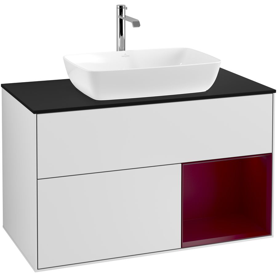 Wastafelonderkast Finion 1000x603x501mm White Matt Lacquer G782HBMT