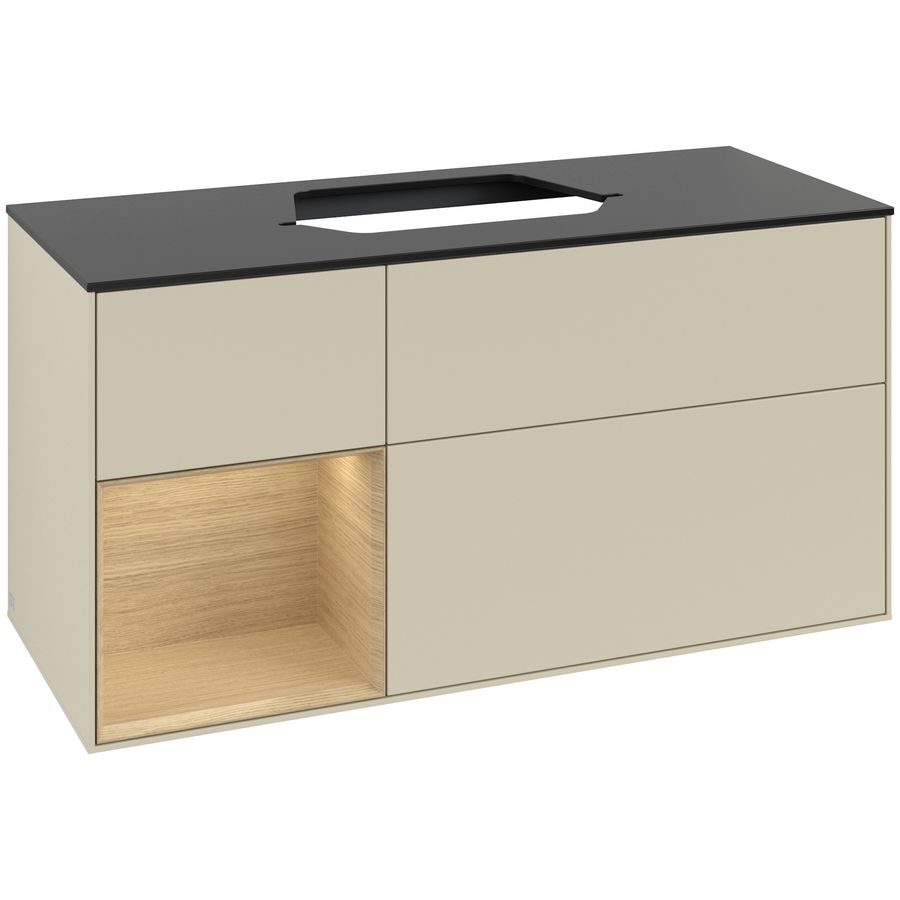 Wastafelonderkast Finion 1200x603x501mm S.Grey Matt Lacquer G412PCHJ