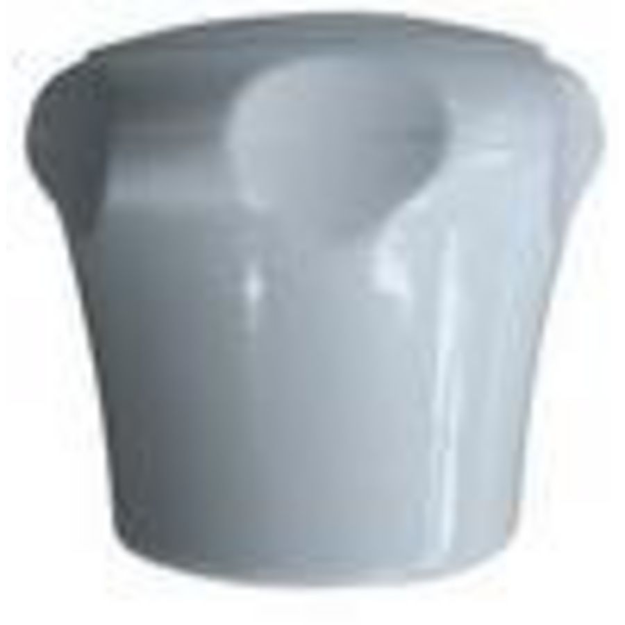 Handknop 6510 wit AS (1-1,1/4) incl. inlegplaat en schroef