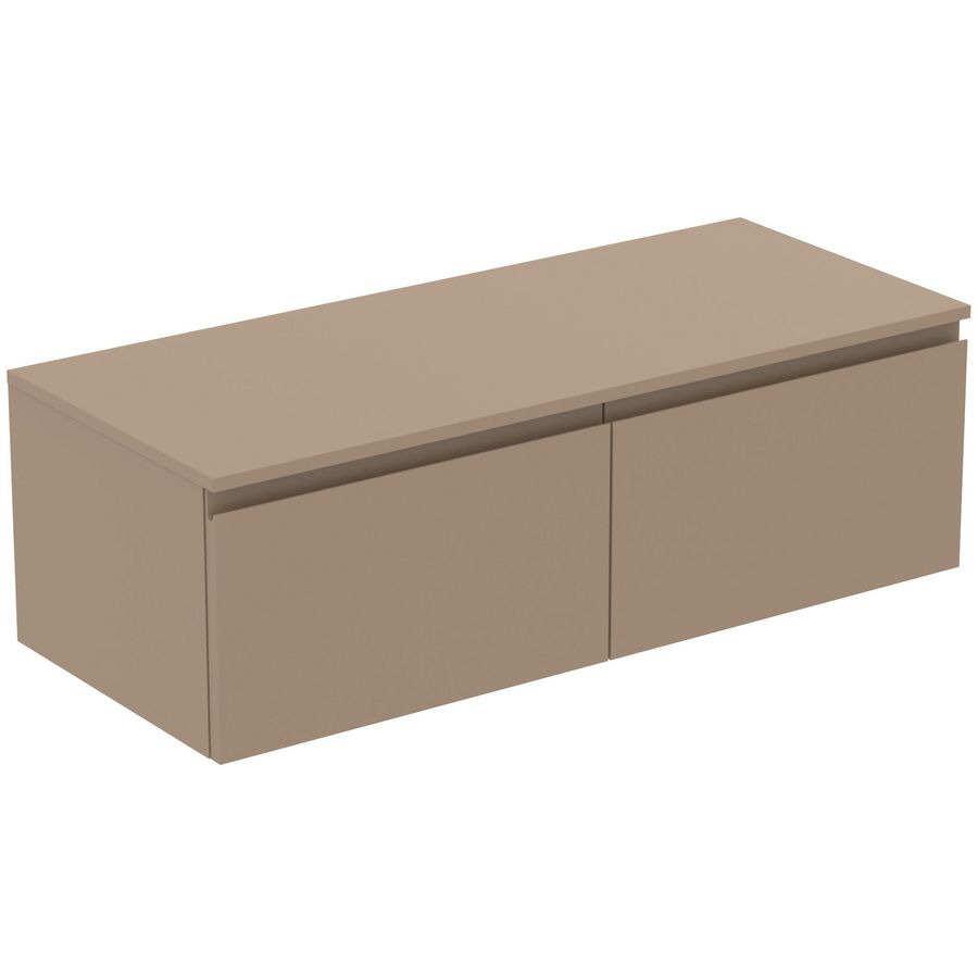 Wastafelmeubel 1202x505x378mm mat greige 2 laden Finesse