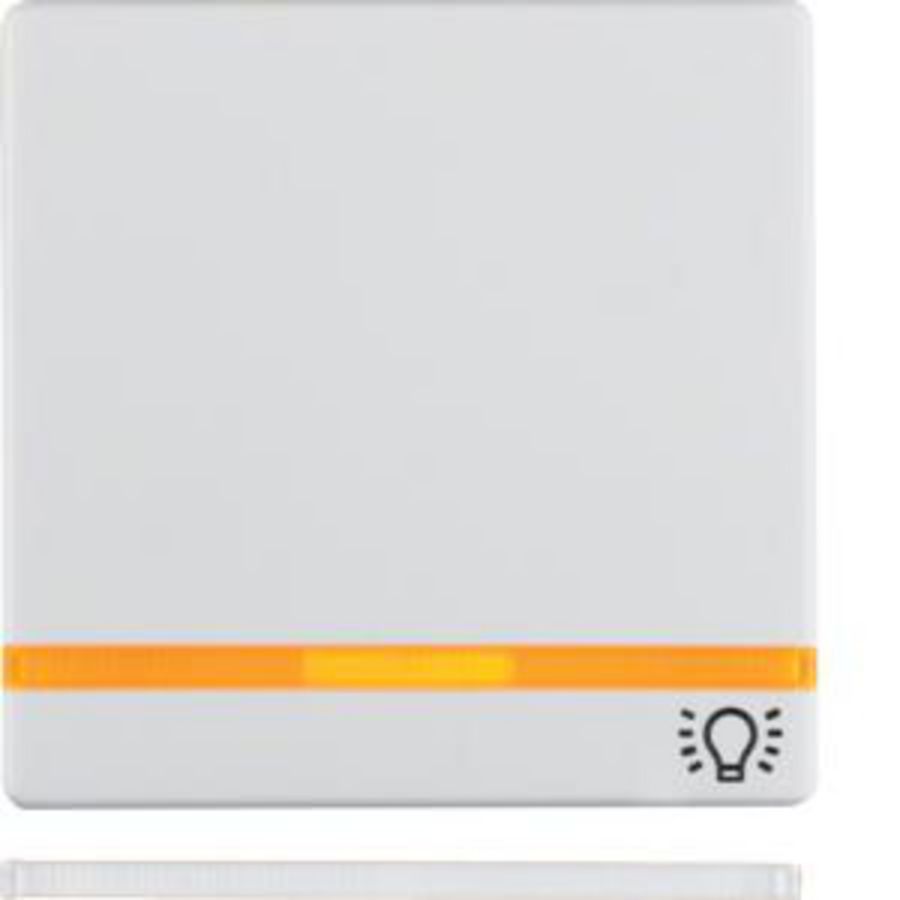 Wip met lens en lichtsymb. berker Q.1/Q.3/Q.7 polarwit