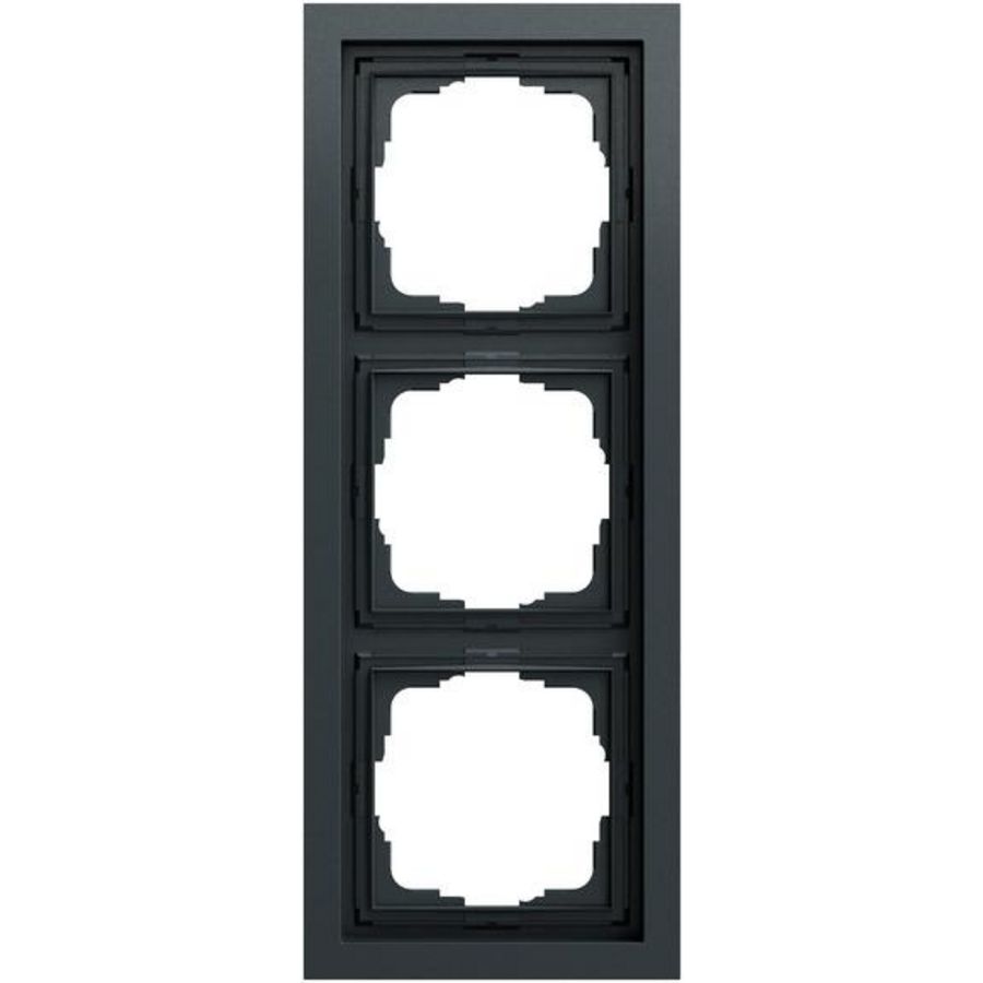 Afdekraam 3-v Gira F200 antracit(gel.)