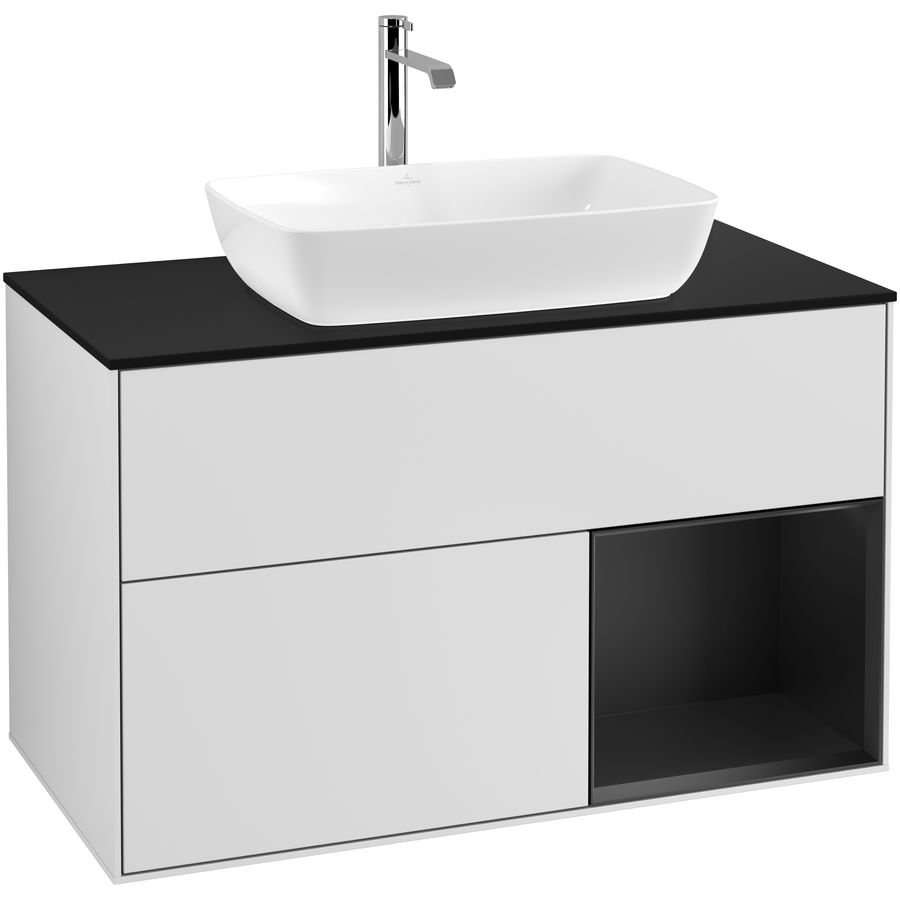 Wastafelonderkast Finion 1000x603x501mm White Matt Lacquer G782PDMT